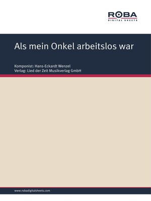 cover image of Als mein Onkel arbeitslos war